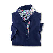 Poloshirt mit Liberty-Kragen