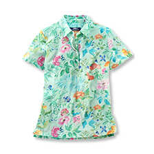Blumen-Poloshirt
