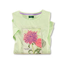 Blumen-T-Shirt Astern