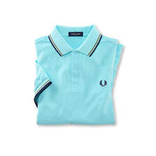 Hellblaues Herren-Poloshirt
