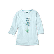 Blumen-Shirt Blue Flower