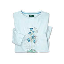 Blumen-Shirt Blue Flower