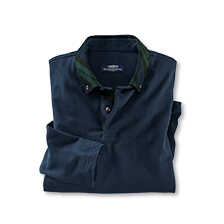 Herren-Poloshirt mit Black-Watch-Kragen