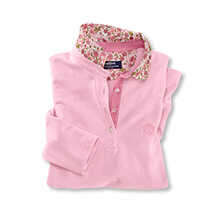 Thumbnail zu Damen-Poloshirt mit Liberty-Cordkragen