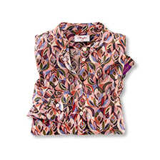 Thumbnail zu Liberty-Bluse Peacock mit Stehkragen