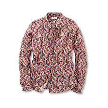 Alernatives Thumbnail 1 zu Liberty-Bluse Peacock mit Stehkragen