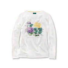 Alernatives Thumbnail 1 zu Weies Rundhals-Shirt Chrysanthemen