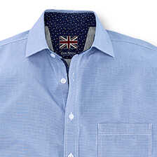 Alernatives Thumbnail 3 zu Hemd mit Mini-Hahnentritt-Dessin