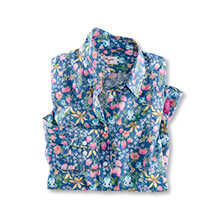  Mayf. Da Liberty Bluse Floral navy
