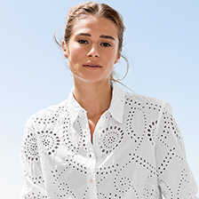 Alernatives Thumbnail 4 zu Sommerbluse mit Lochstickerei