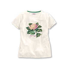 Alernatives Thumbnail 1 zu Wei�es T-Shirt mit Blume