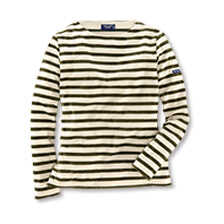 Ringelshirt mit Nickigewebe
