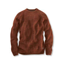 Lambswool-Pullover fr Herren mit Rippenstrick