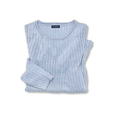 Leinenpullover fr Damen im Rippenstrick