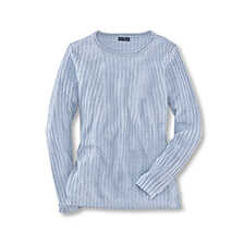 Leinenpullover fr Damen im Rippenstrick