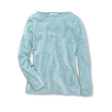 Schottischer Kaschmirpullover mit Leinen