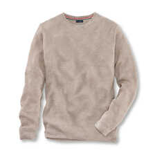 Leinenpullover fr Herren aus Strukturstrick