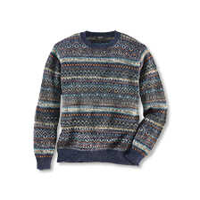 Alpakapullover mit Fair-Isle-Muster