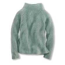Damen-Strickpullover mit Stehkragen