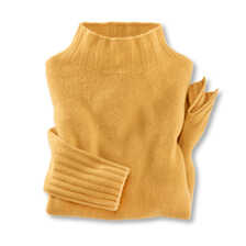 Thumbnail zu Damen-Wollpullover mit Turtleneck