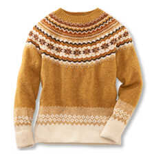 Schottischer Strickpullover Fair Isle fr Damen