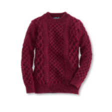 Aran-Pullover aus Meirnowolle