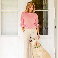 Alernatives Thumbnail 2 zu Rosa Leinen-Sommerpullover