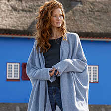 Strickcape aus Super Geelong