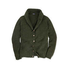 Kaminstrickjacke Lowestoft mit Schalkragen