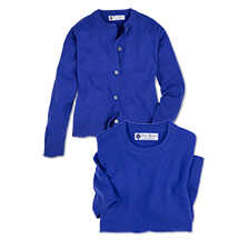 Kachmir-Twinset in Blau