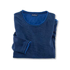 Sommerpullover Leinen-Baumwoll-Mix