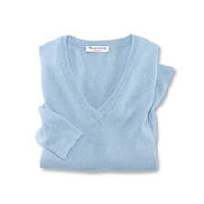 Sommerpullover mit V-Neck