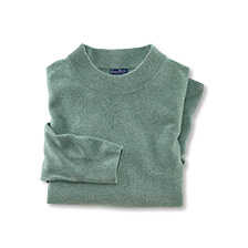 Stehkragenpullover mit Kaschmir