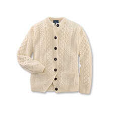 Thumbnail zu Aran-Zopfstrickjacke