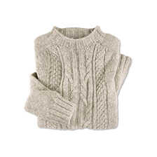Schottischer Zopfstrickpullover