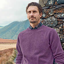 Thumbnail zu Lila Shetland-Pullover Pennan Bay