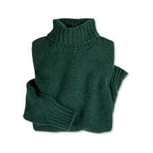 Thumbnail zu Grner Rollkragenpullover Geelong Lambswool