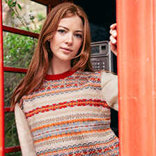 Thumbnail zu Fair-Isle-Pullover mit Colourblocking