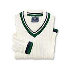 Alernatives Thumbnail 2 zu V-Pullover mit Zopfstrick