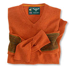 Thumbnail zu Lambswool-Pullover mit Harris Tweed