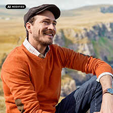 Alernatives Thumbnail 1 zu Lambswool-Pullover mit Harris Tweed