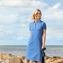 Shirtkleid mit Polokragen fr Damen