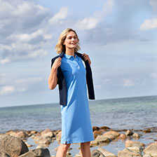 Shirtkleid mit Polokragen fr Damen