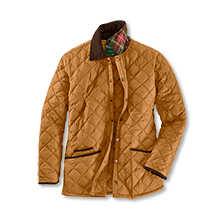 Gelbe Herren-Steppjacke