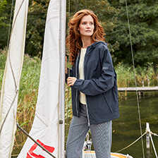 Kurze Damen-Regenjacke