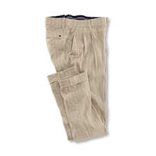 Bundfaltenhose mit Streifen