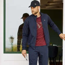 Herren-Loungewear mit Union-Jack-Stickerei