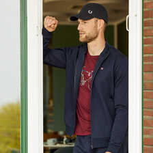 Herren-Loungewear mit Union-Jack-Stickerei