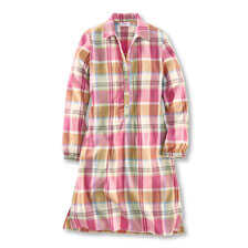 Damen-Flanell-Schlafshirt im Madraskaro