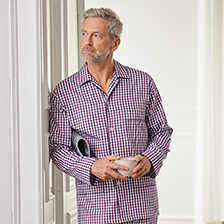 Klassischer Herren-Pyjama im Gingham Check